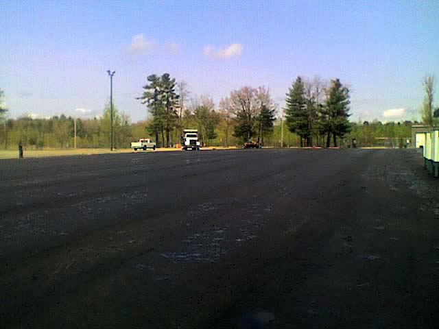 finished parking lot